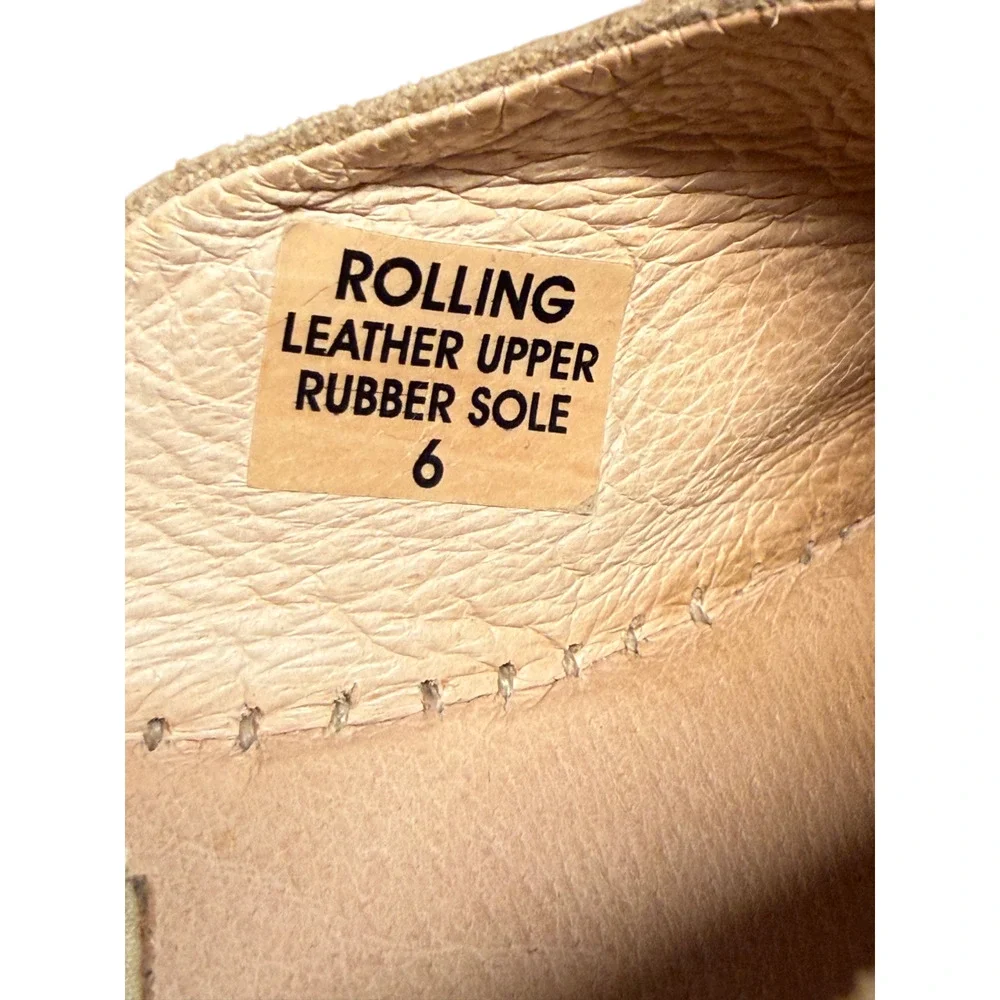 Gaimo Women's 6 Tan Suede Espadrilles Open Toe Wedge Low Platform